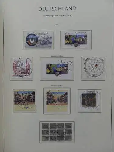 BRD, Bund 2001-2014 gestempelt besammelt Im Leuchtturm Vordruck #LZ234