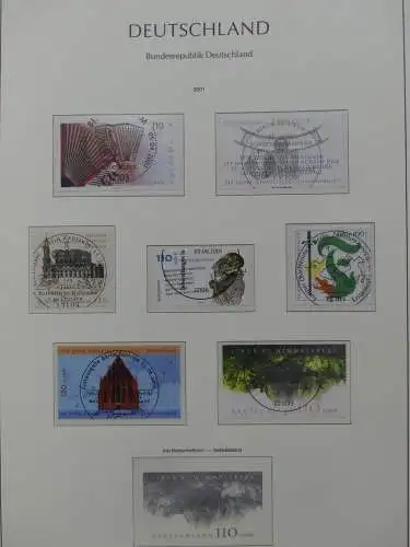 BRD, Bund 2001-2014 gestempelt besammelt Im Leuchtturm Vordruck #LZ234