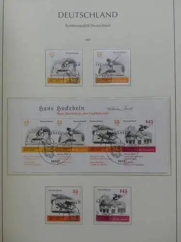 BRD, Bund 2001-2014 gestempelt besammelt Im Leuchtturm Vordruck #LZ234