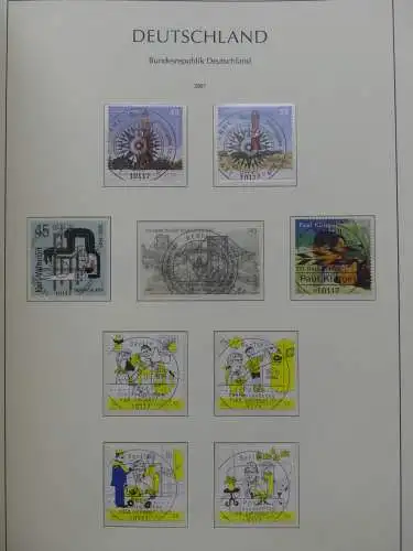 BRD, Bund 2001-2014 gestempelt besammelt Im Leuchtturm Vordruck #LZ234