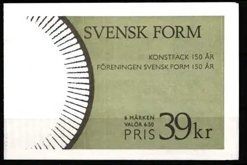 Schweden 1828-1833 postfrisch als Markenheftchen #NT122