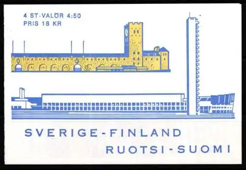 Schweden 1843-1844 postfrisch als Markenheftchen #NT124