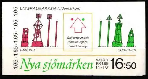 Schweden 1196-1200 postfrisch als Markenheftchen #NT149