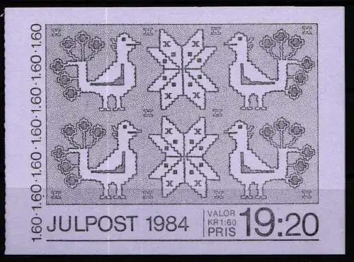 Schweden 1307-1310 postfrisch als Markenheftchen #NT167