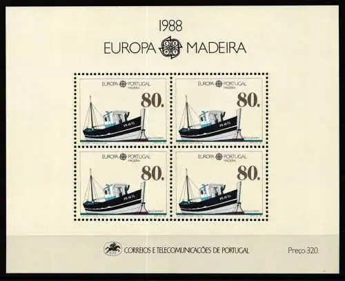 Portugal Madeira Block 9 postfrisch #NY053