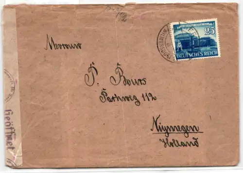 Deutsches Reich 767 auf Brief Brief Inland #NT367