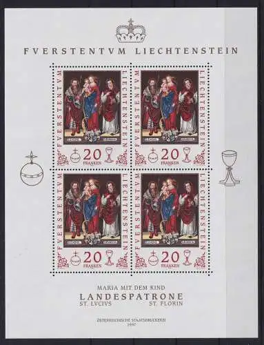 Liechtenstein Kleinbogen 1151 postfrisch #NX019