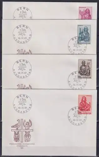 Schweiz 738-741 als Ersttagsbrief #NX163