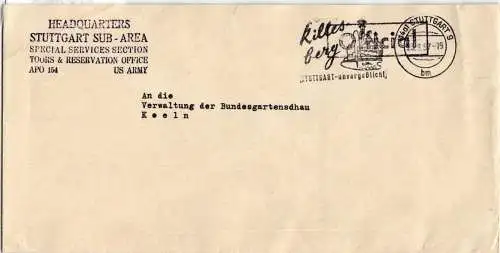 Alliierte Besetzung auf Brief Air Force USA #NY455