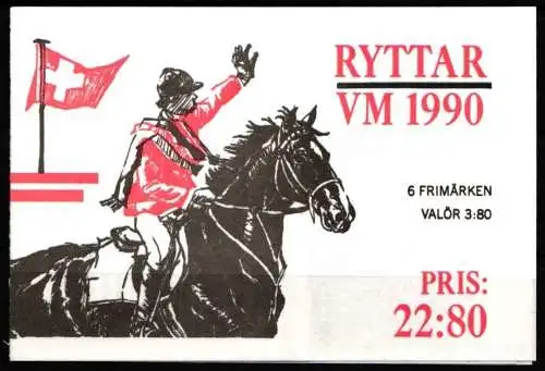 Schweden 1601-1606 postfrisch als Markenheftchen #NT008