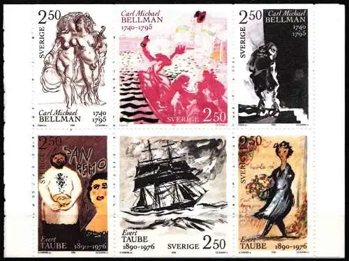 Schweden 1619-1624 postfrisch als Markenheftchen #NT011