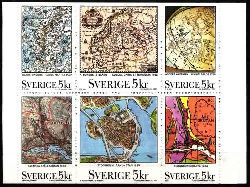 Schweden 1655-1660 postfrisch als Markenheftchen #NT016