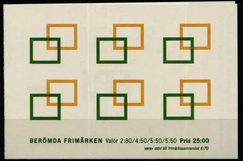 Schweden 1714-1716 postfrisch als Markenheftchen #NT027