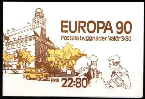 Schweden 1590-1591 postfrisch als Markenheftchen #NT006