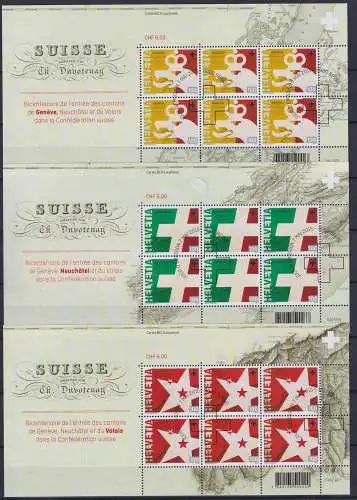 Schweiz 2392-2395 gestempelt mit ESSt als Kleinbögen #NW206