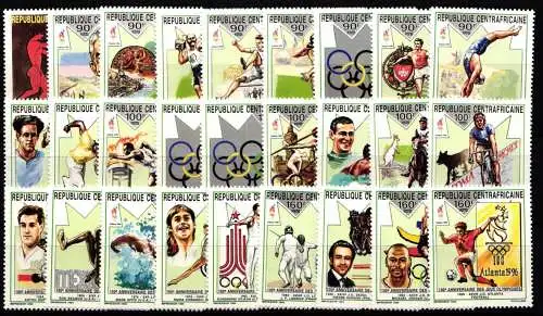 Zentralafrikanische Republik 1490-1516 postfrisch Olympische Spiele #NN633