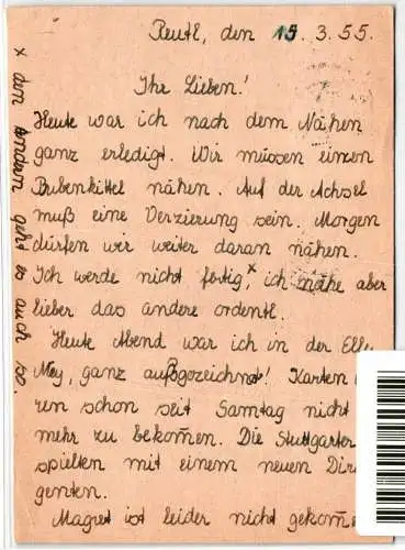 BRD 183 auf Postkarte als Einzelfrankatur Zusammendruck #NY497