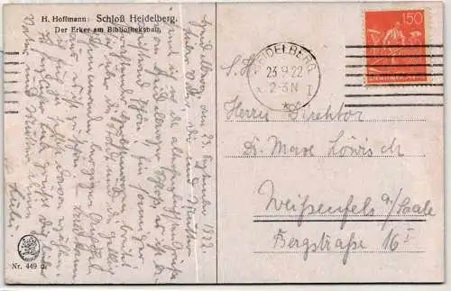 Deutsches Reich 169 auf Postkarte #NY518