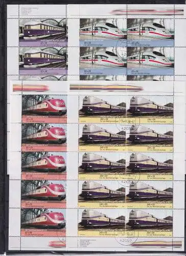 BRD Bund 2560-2563 gestempelt mit Ersttagsstempel als Kleinbögen #NM925