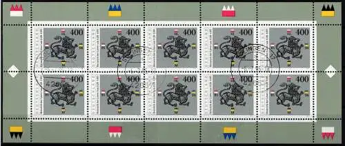 BRD Bund 1805 gestempelt mit Ersttagsstempel als Kleinbogen #NM903