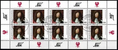 BRD Bund 1781 gestempelt mit Ersttagsstempel als Kleinbogen #NM904