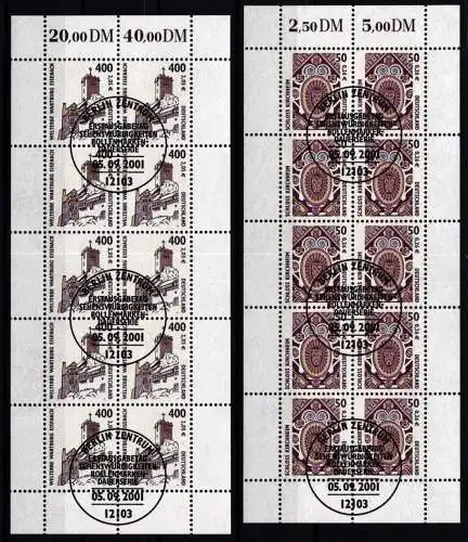 BRD Bund 2210-2211 gestempelt mit Ersttagsstempel Berlin als Kleinbogen #NM918