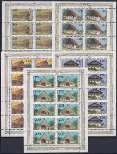 BRD Bund 1819-1823 gestempelt mit Ersttagsstempel als Kleinbögen #NM938