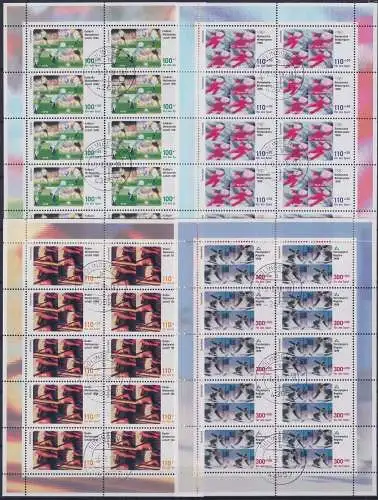 BRD Bund 1968-1971 gestempelt mit Ersttagsstempel als Kleinbögen #NM944