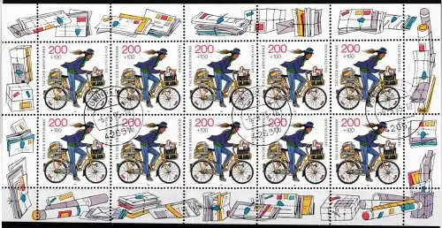 BRD Bund 1814 gestempelt mit Ersttagsstempel als Kleinbogen #NM902