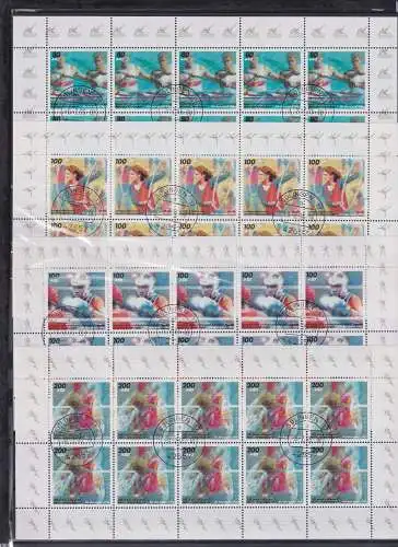 BRD Bund 1777-1780 gestempelt mit Ersttagsstempel als Kleinbögen #NM931