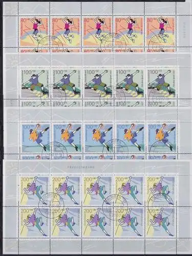BRD Bund 1898-1901 gestempelt mit Ersttagsstempel als Kleinbögen #NM940