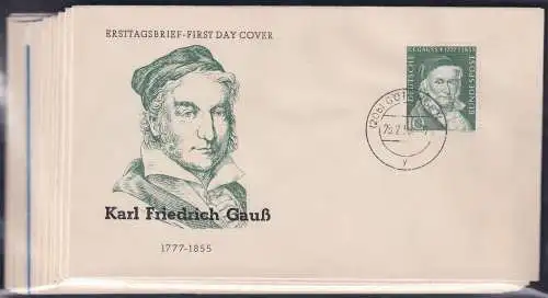 Bund Jahrgang 1955 gestempelt als FDC/ Ersttagsbriefe #NM996