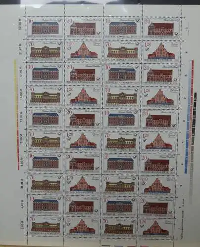 DDR 3067-3070 postfrisch als Bogen #NT581