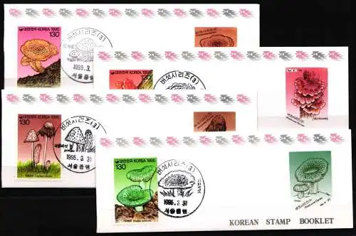 Korea Süd 1830-1833 postfrisch Markenhefte / Pilze #NN027