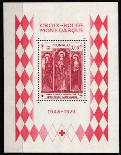 Monaco Block 5 postfrisch Rotes Kreuz #NM696