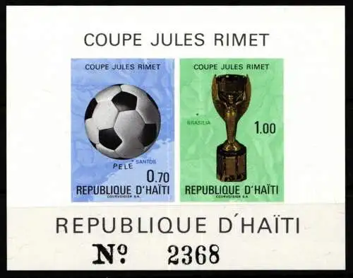 Haiti Block 47 postfrisch Fußball #NM721