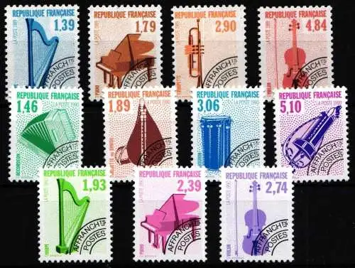 Frankreich Vorausentwertungen aus 1989-1990 postfrisch #NM801