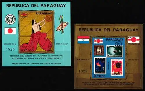 Paraguay Block 168-169 postfrisch Olympia #NM779