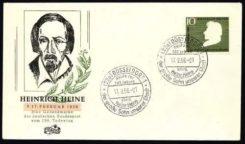 Bund 229 gestempelt mit Ersttagssonderstempel als FDC #NM873