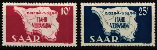 Saarland 260-261 postfrisch #NU552