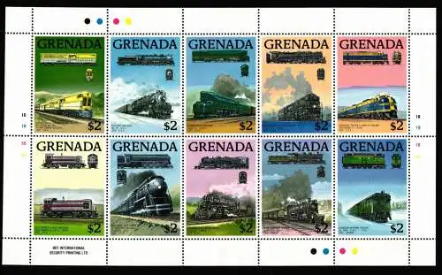 Grenada 1951-1956 postfrisch als Kleinbogen #NY608