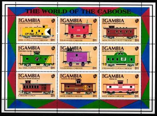 Gambia 1210-1236 postfrisch als Kleinbogen #NT593