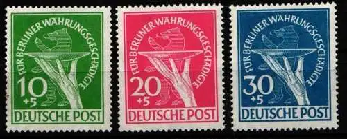 Berlin 68-70 postfrisch MiNr 68 leicht fleckig #NX257