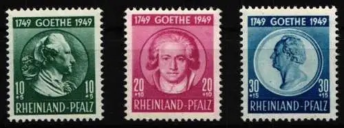 Französische Zone Rheinland Pfalz 46-48 postfrisch #NU603