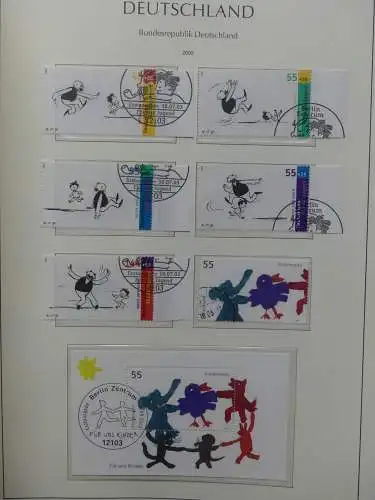 BRD Bund 2000-2005 gestempelt besammelt im Leuchtturm Vordruck #LZ312