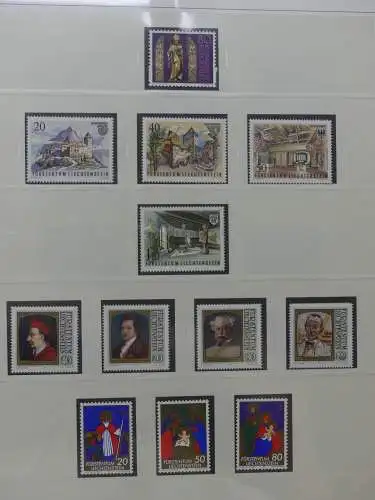 Liechtenstein 1962-1989 postfrisch besammelt im Safe Vordruck #LZ314