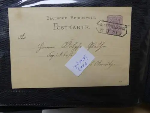 Deutsches Reich Ganzsachen ab P1 im Leuchtturm Binder #LZ295