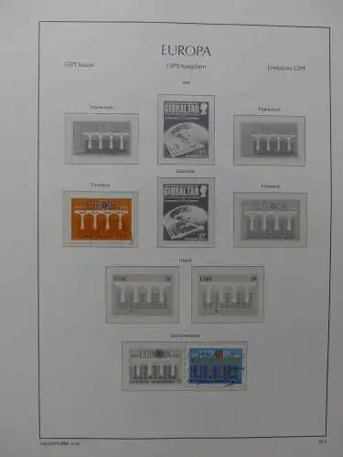 Europa Cept ab 1956 gestempelt besammelt in 2 Leuchtturm Bindern #LZ316