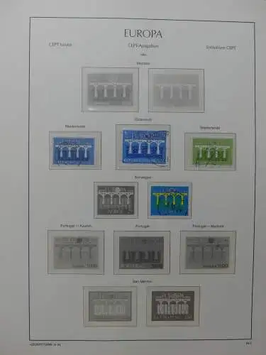 Europa Cept ab 1956 gestempelt besammelt in 2 Leuchtturm Bindern #LZ316