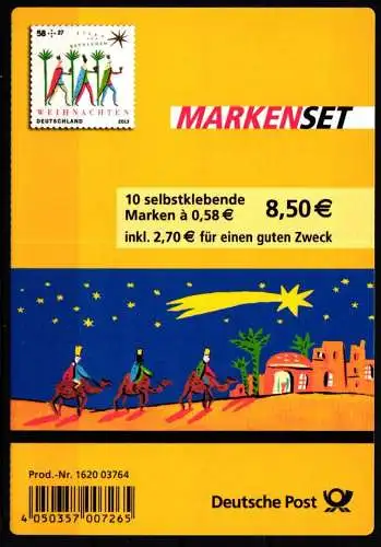 BRD Bund MH 94 postfrisch Markenheftchen #KU924